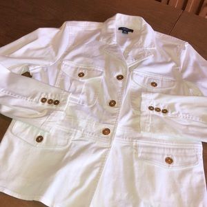 CHAPS Button Up Gold Button Blazer Jacket XL